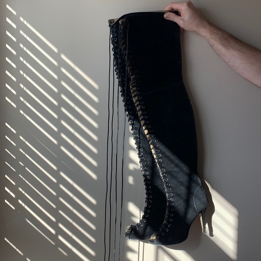 Thigh High Lace Up Boots